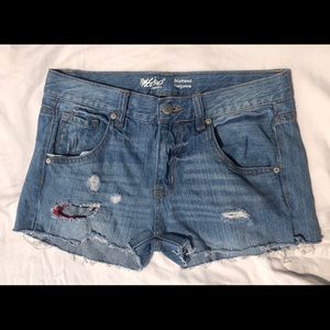Cut and distressed shorts!